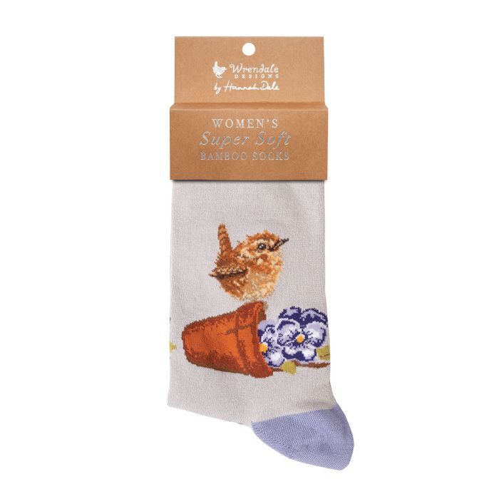 Wrendale Designs 'Pottering About' Wren Socks